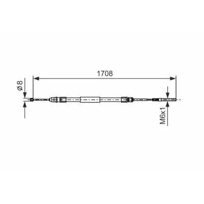 Descuento Cable de accionamiento, freno de estacionamiento BOSCH 1 987 477 531 BOSCH 1 987 477 531